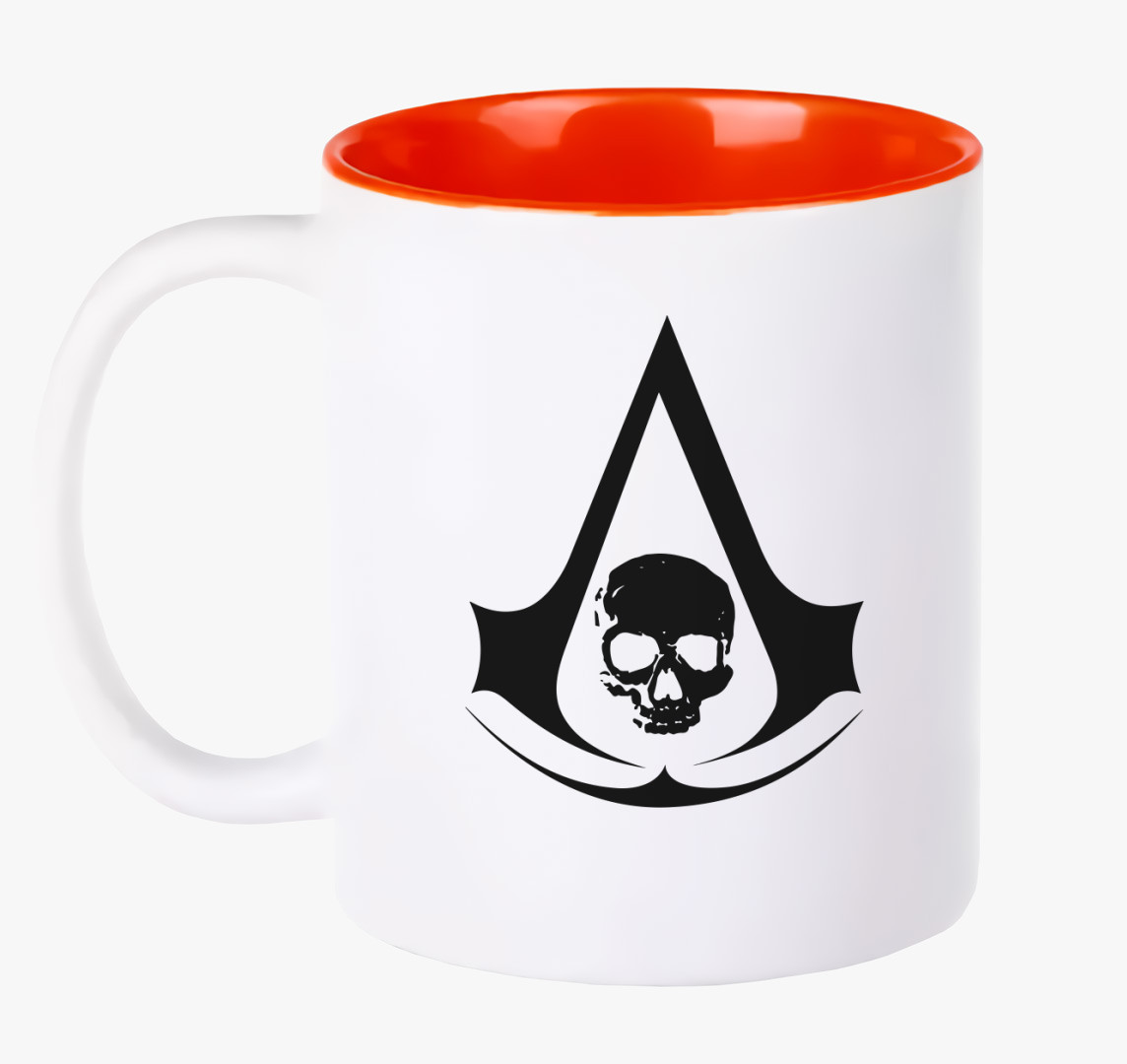 Black flag bögre — Piros