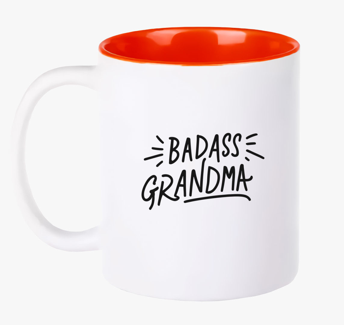Badass Grandma bögre — Piros