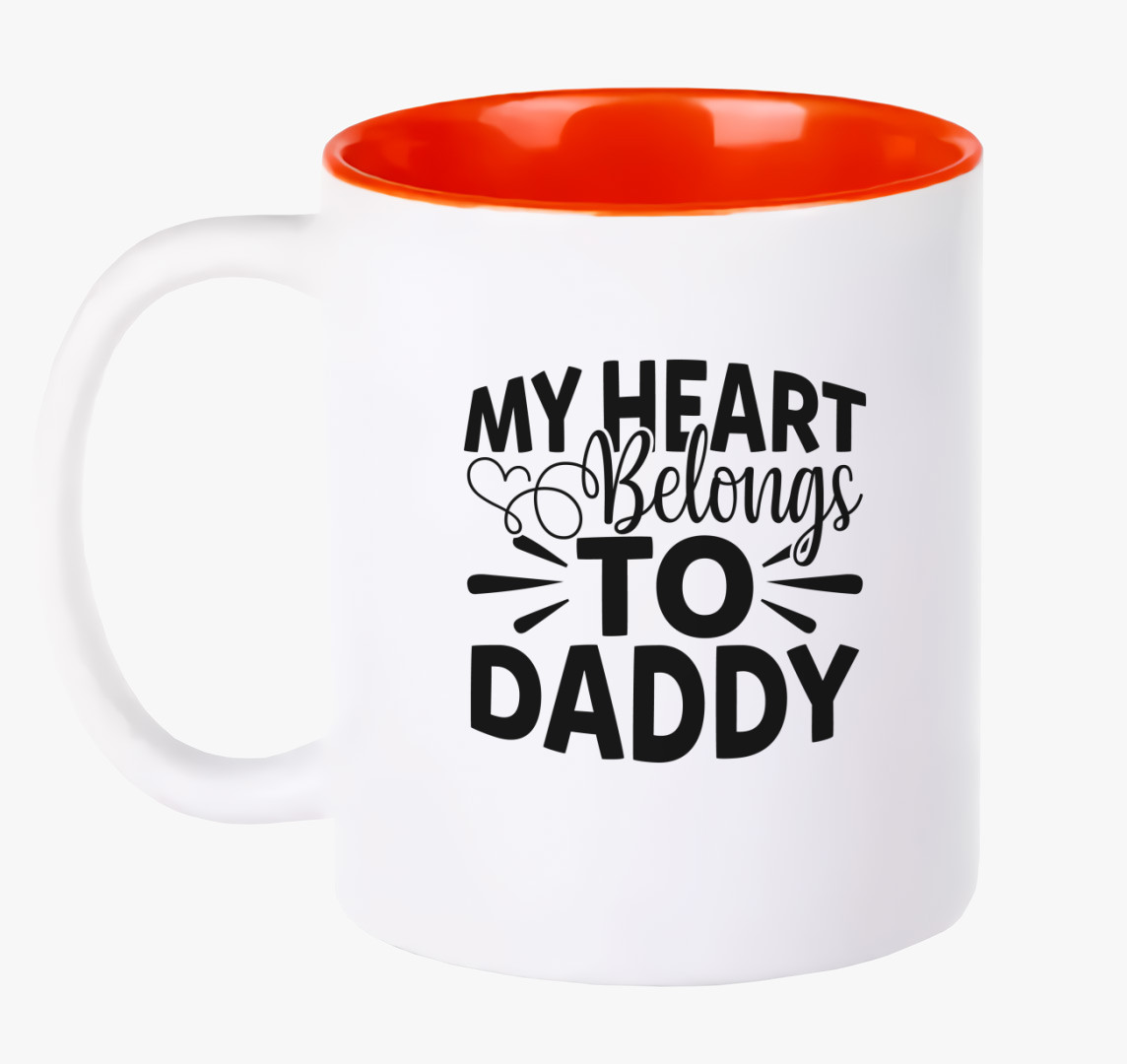 Heart Daddy bögre — Piros