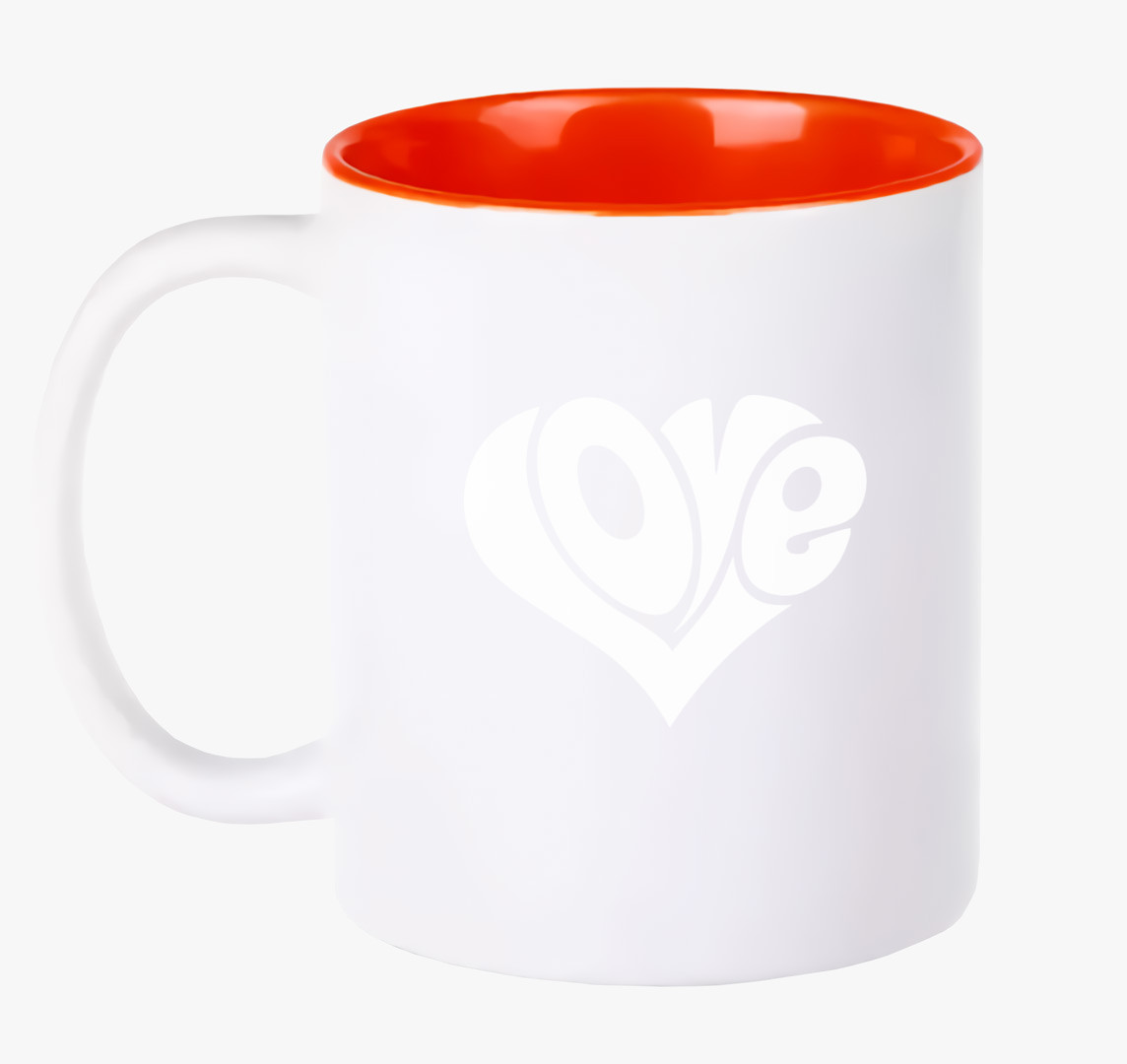 Love szerelem bögre — Piros
