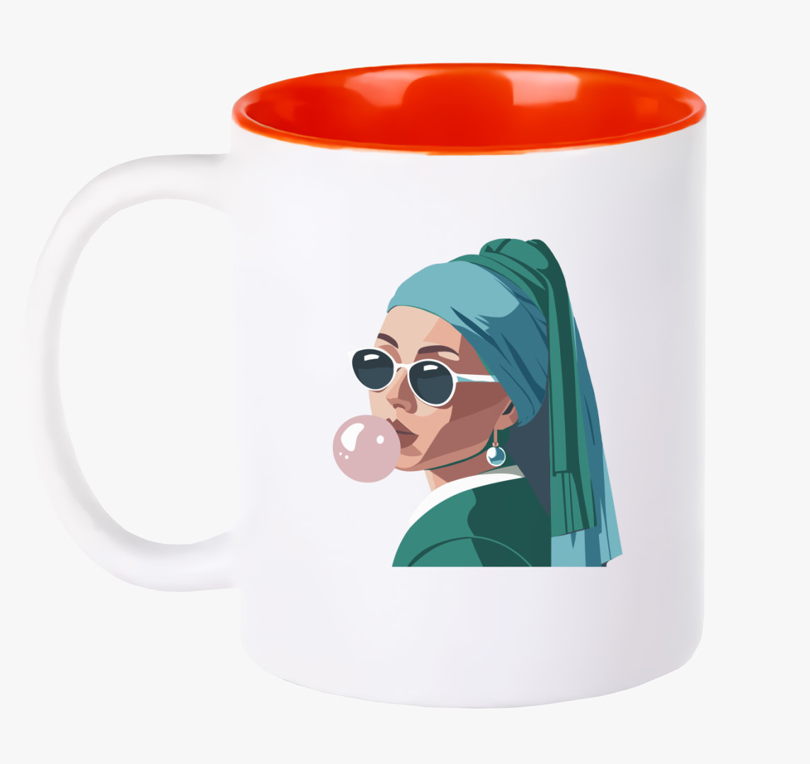 Vermeer modern bögre — Piros