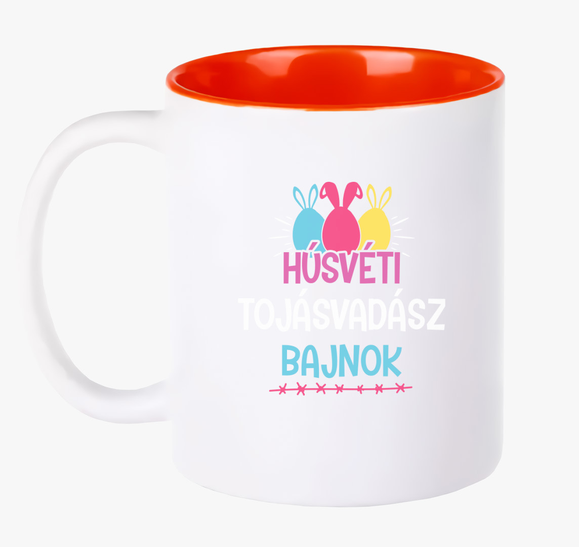Húsvéti tojásvadász bajnok bögre — Piros