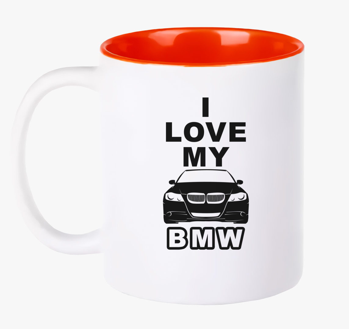 I love my BMW bögre — Piros