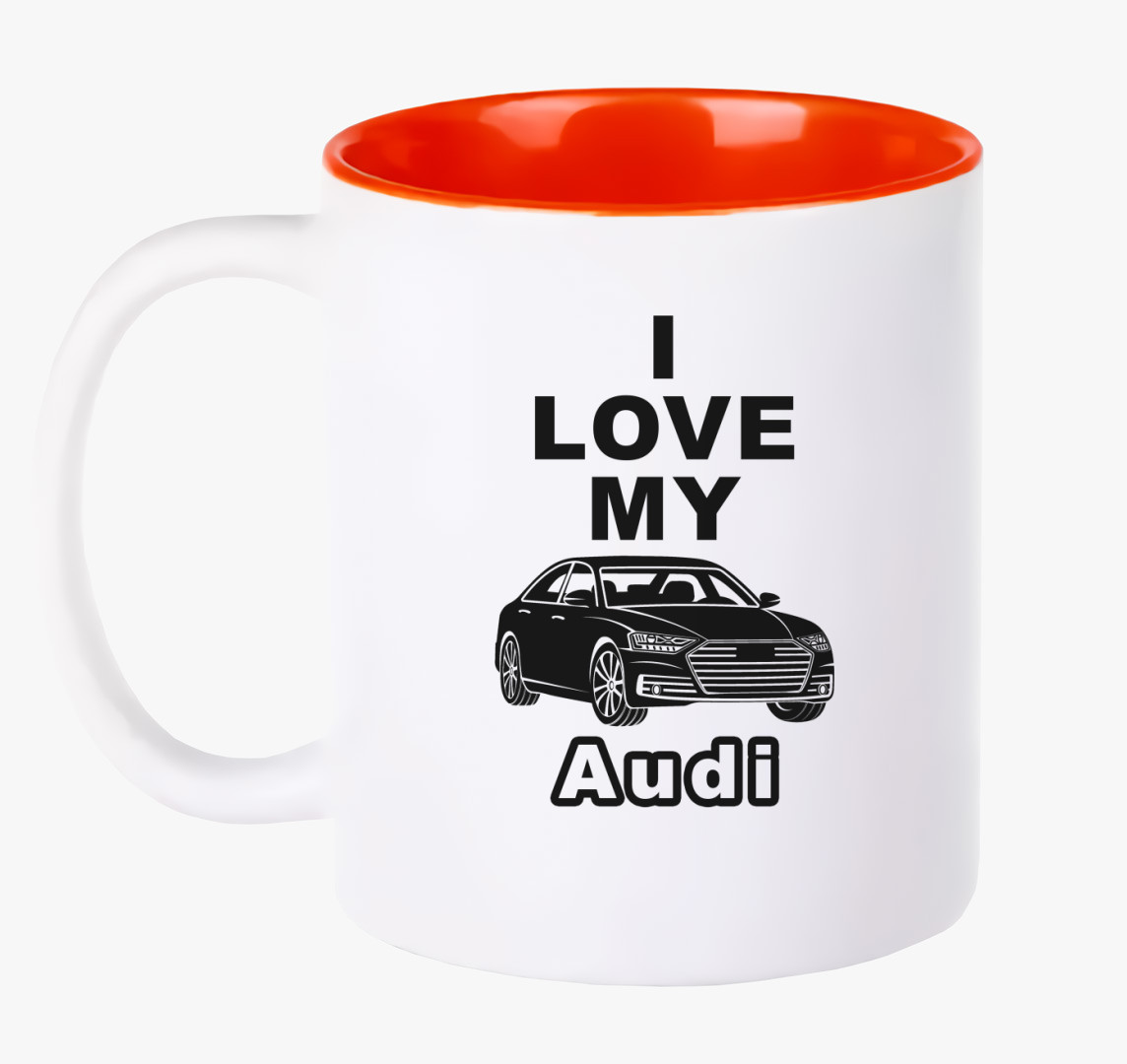 I love my AUDI bögre — Piros