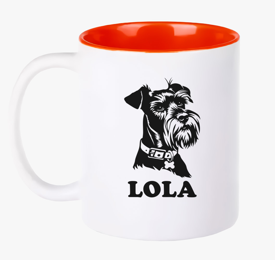 Schnauzer névvel 6 bögre — Piros