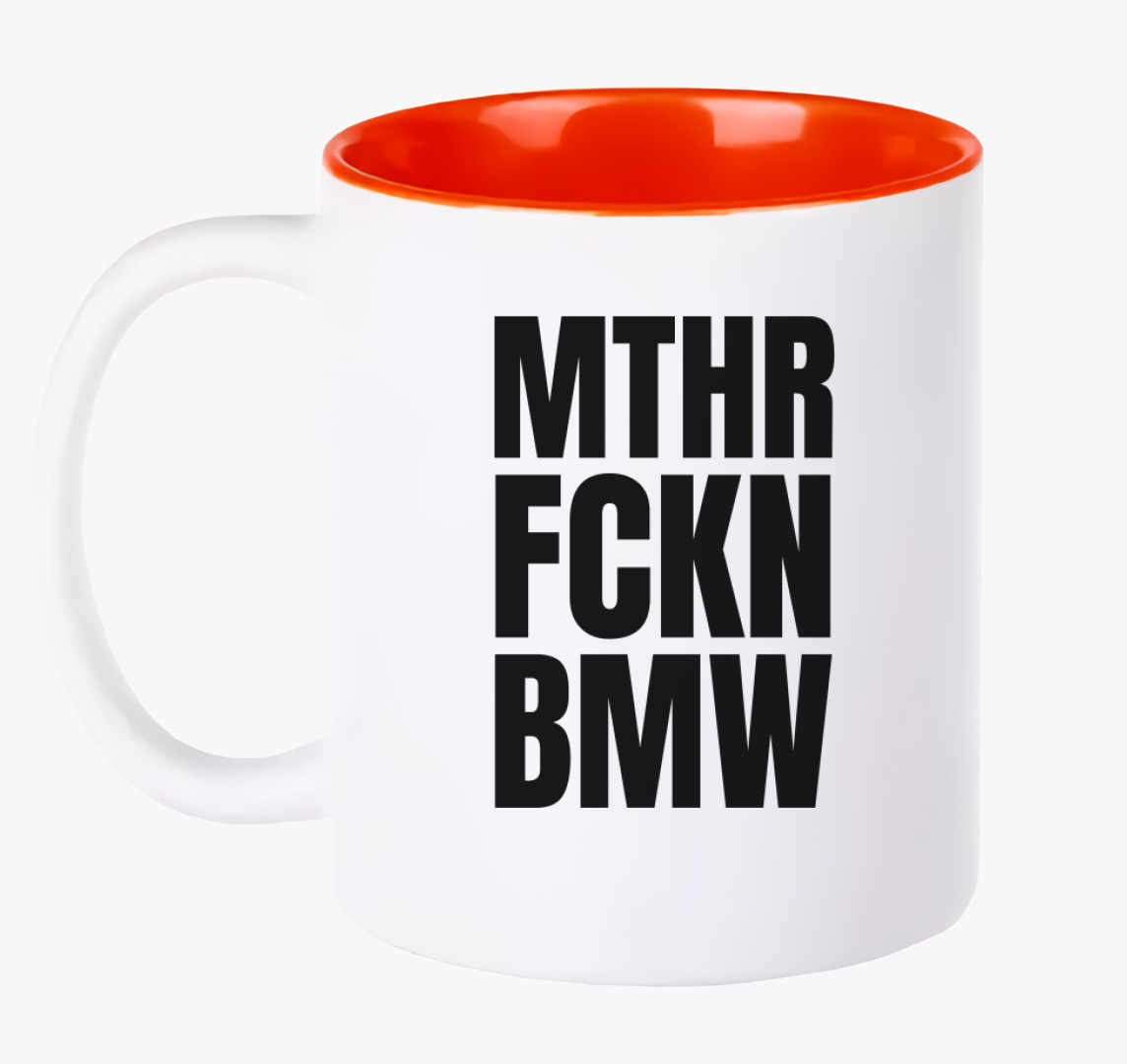 Mthr fckn BMW bögre — Piros