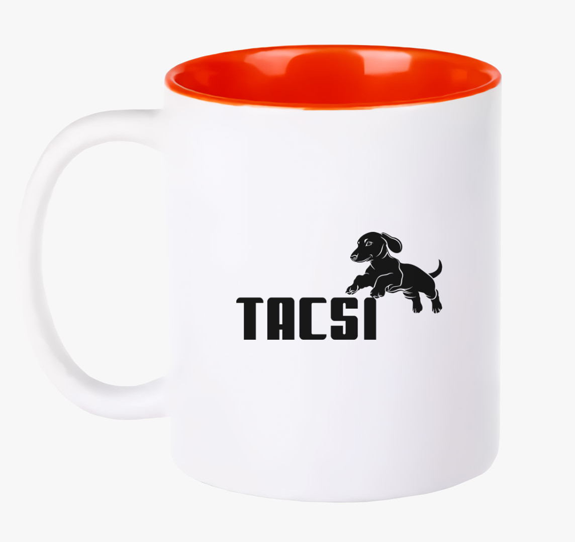 Tacsi márka pumás bögre — Piros