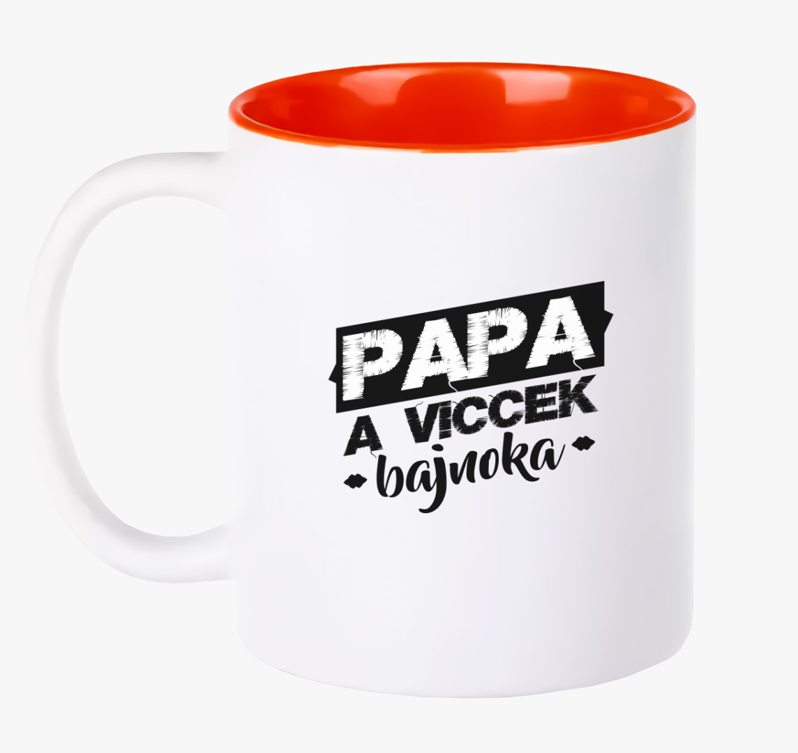Papa Viccek Bajnoka bögre — Piros