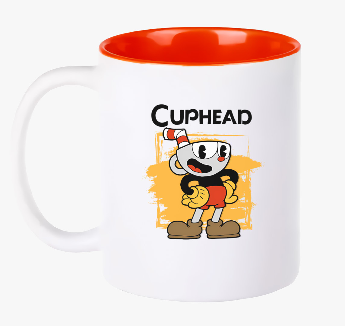 Cuphead bögre — Piros