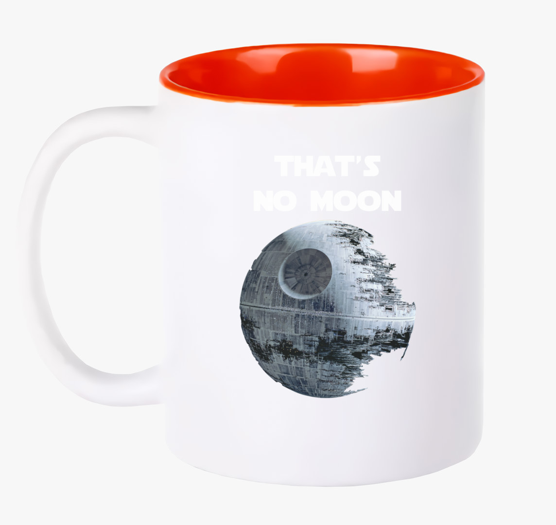That's no moon - kismama bögre — Piros