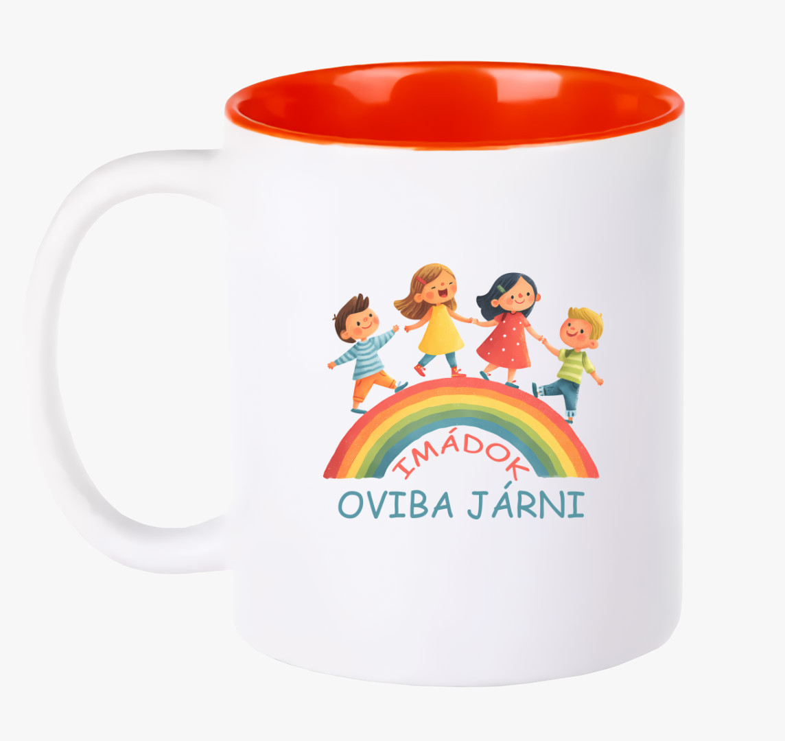 Imádok oviba járni bögre — Piros