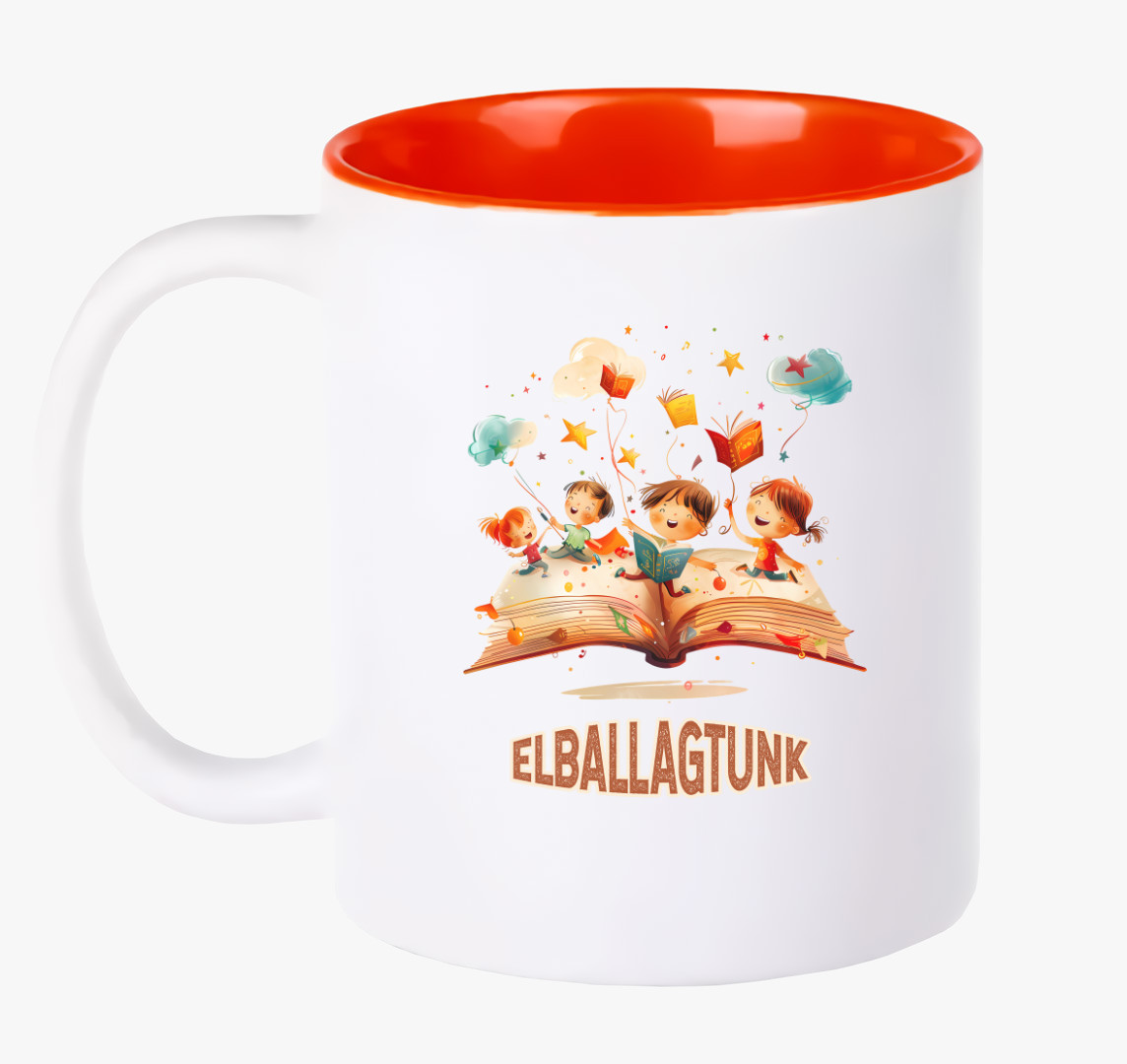 Elballagtunk bögre — Piros