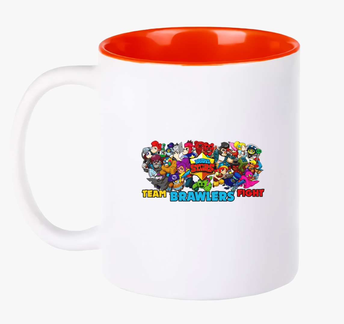 Brawl Stars - Team Brawlers Fight bögre — Piros