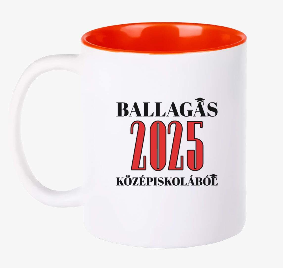 Ballagás 2022 középiskolából bögre — Piros
