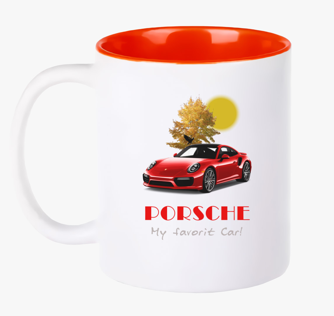 Red Porsche bögre — Piros