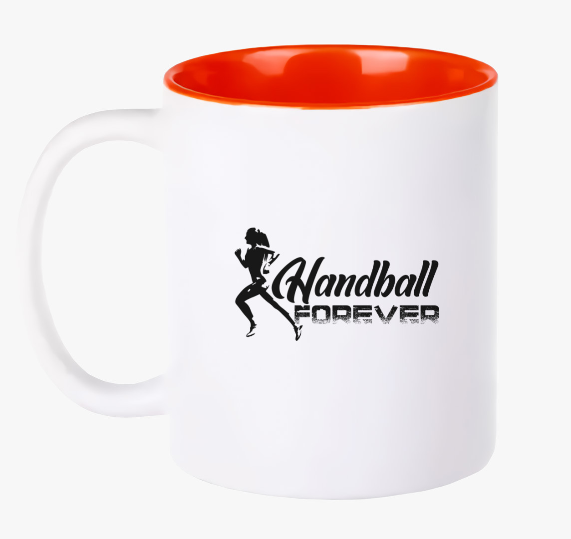 Handball forever feliratos bögre — Piros