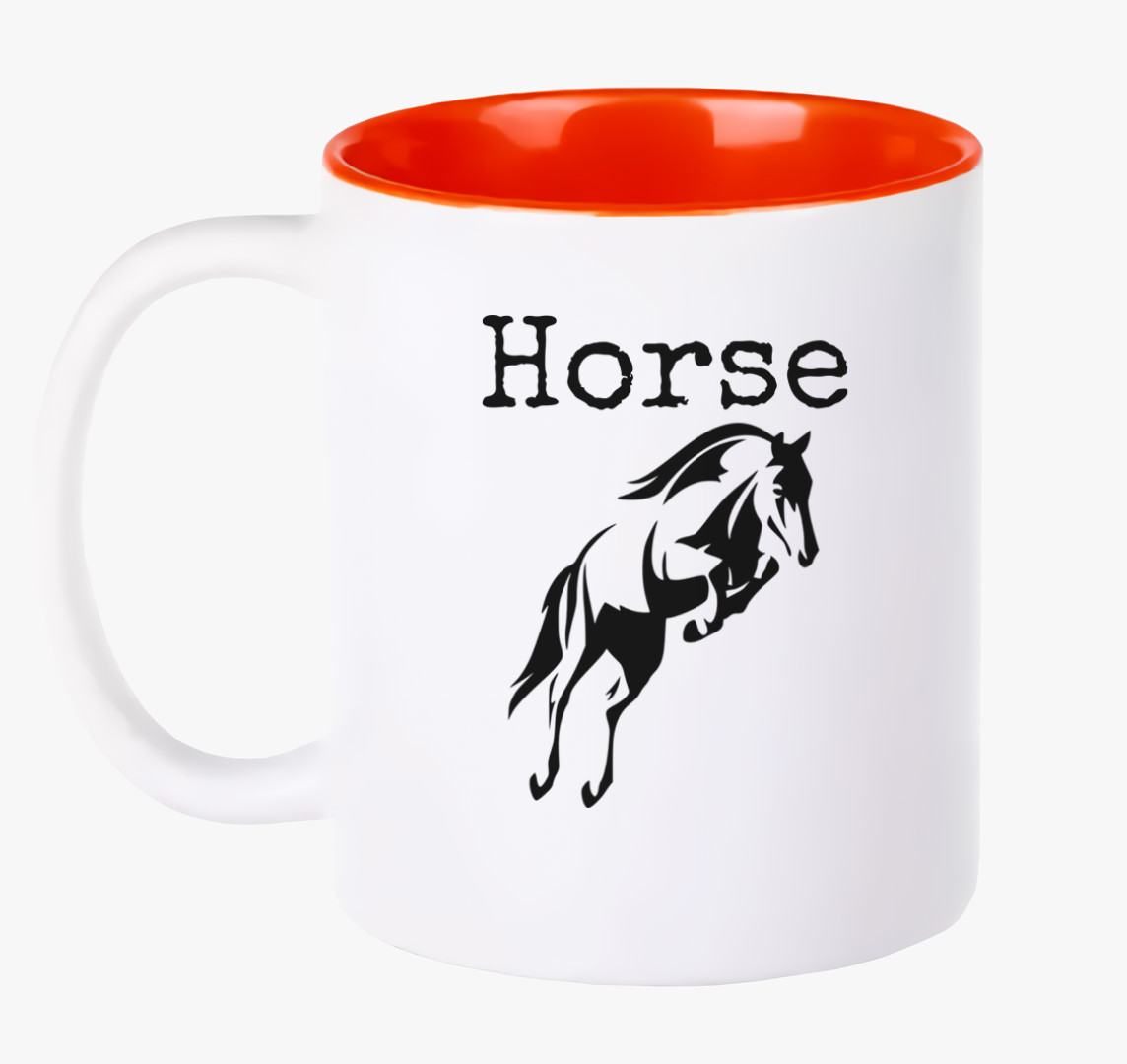 Horse feliratos 2 bögre — Piros