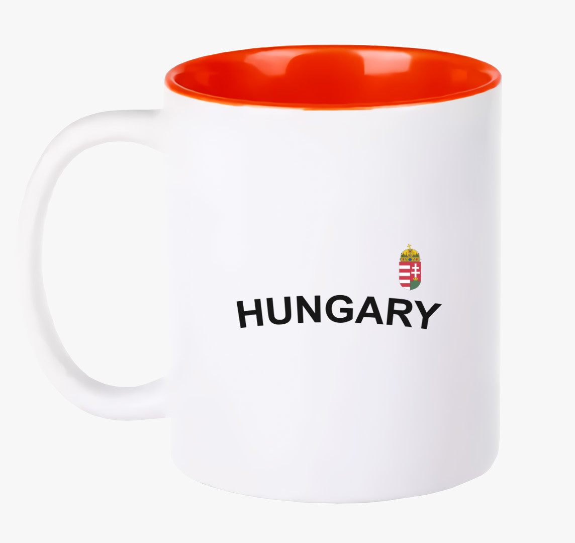 Hungary bögre — Piros