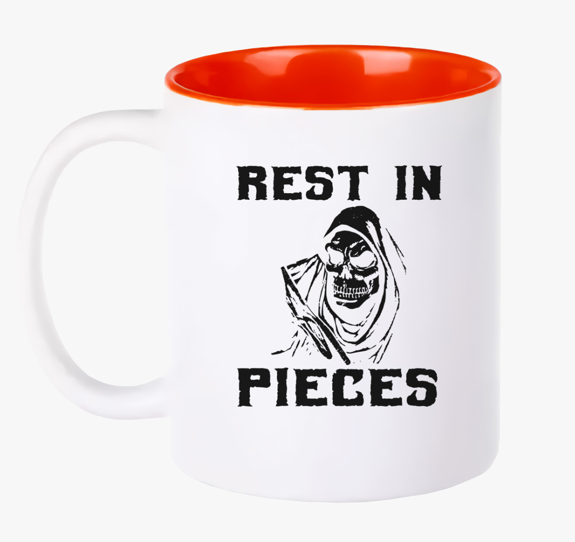 Rest in Pieces bögre — Piros