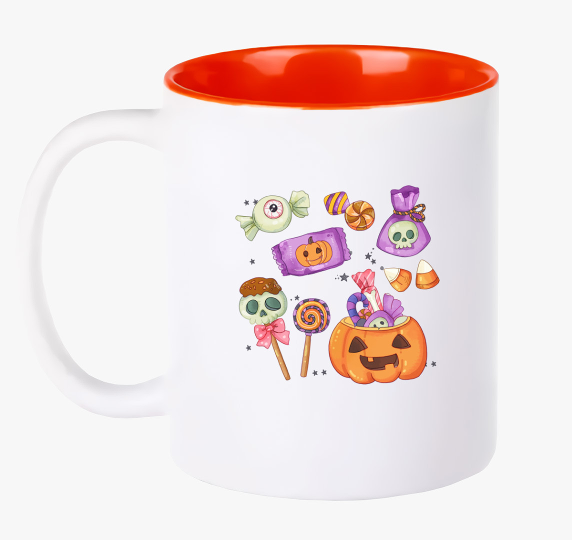 Halloween cukorka bögre — Piros