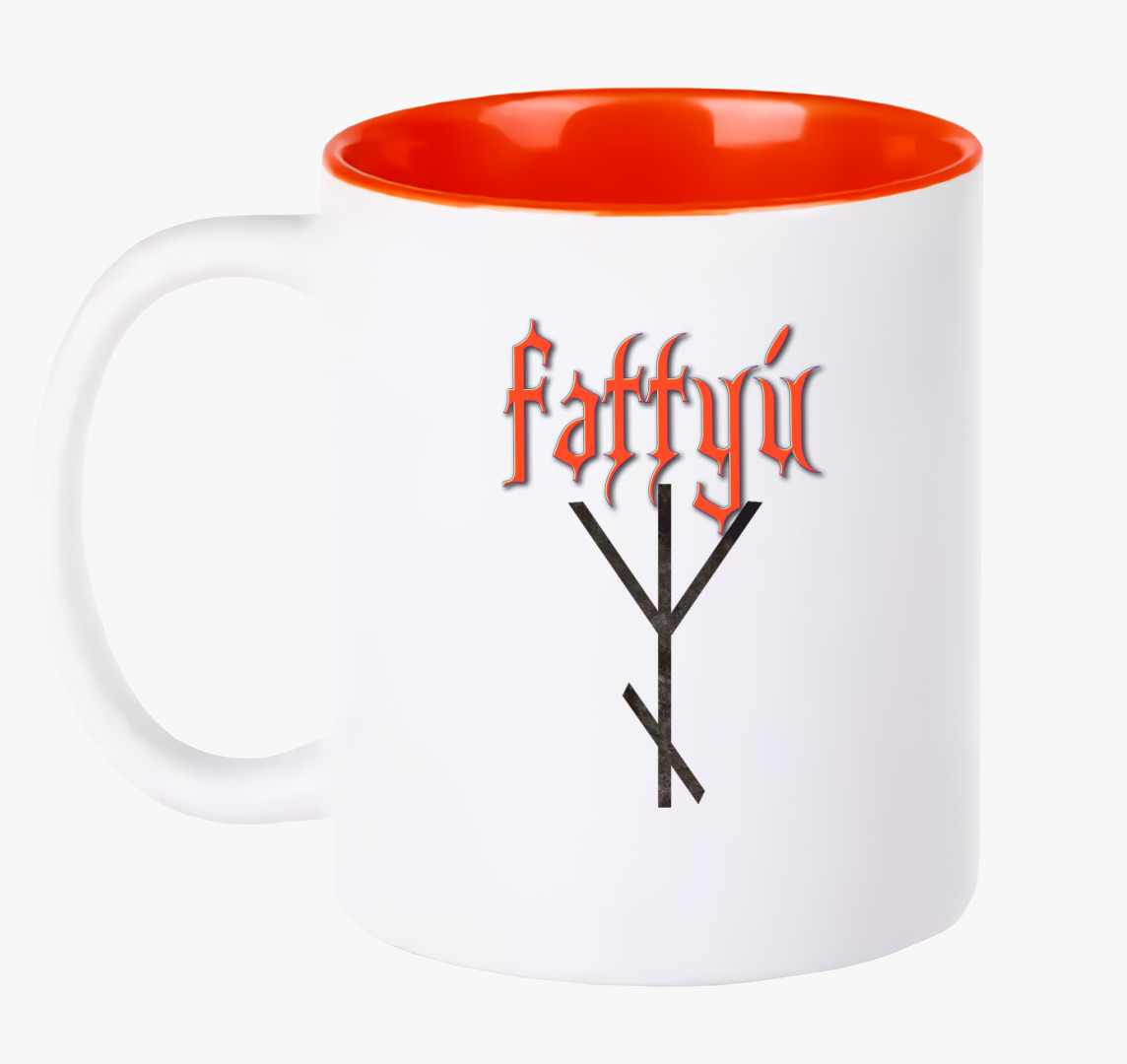 Fattyú - Ősök logó bögre — Piros