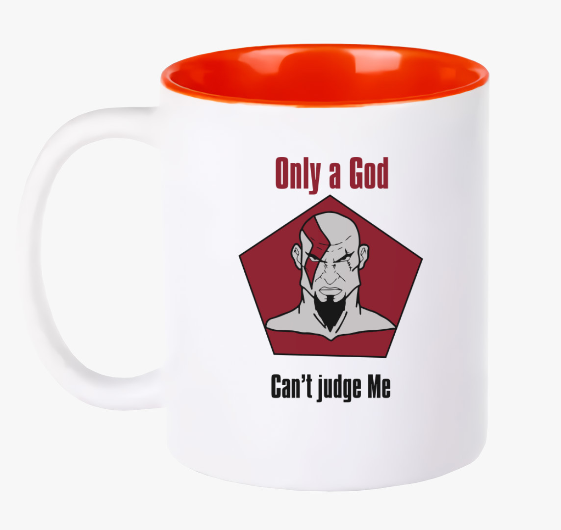 God of War art bögre — Piros
