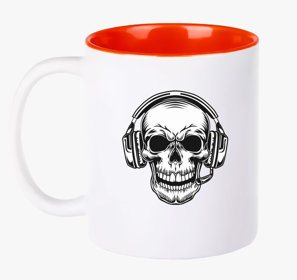Skull koponya 3 bögre — Piros