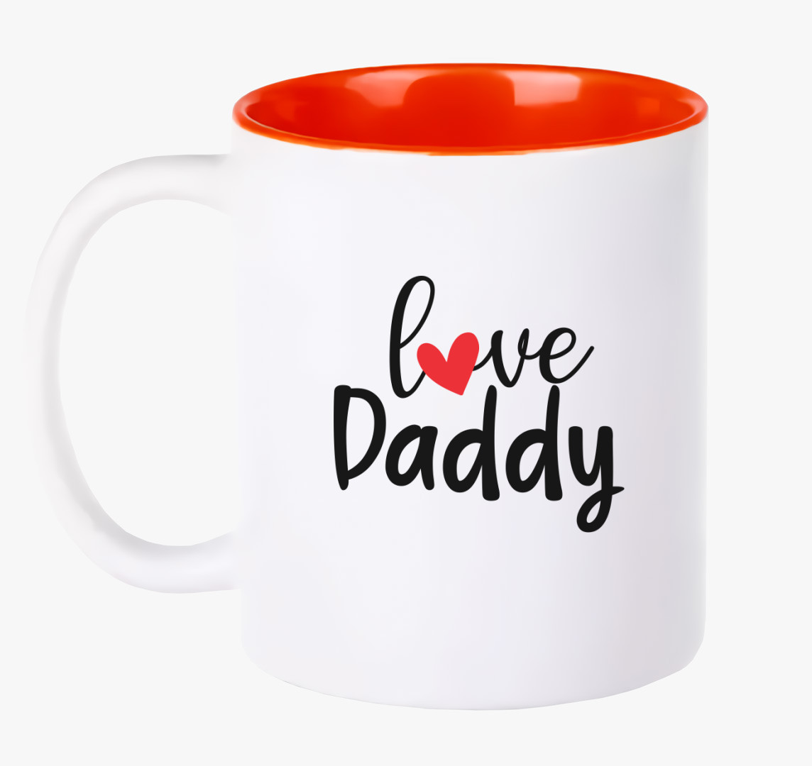 Love Daddy bögre — Piros