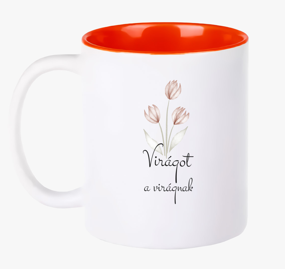 Virágot a virágnak bögre — Piros