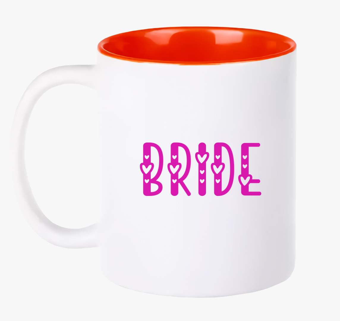 Bride pink bögre — Piros