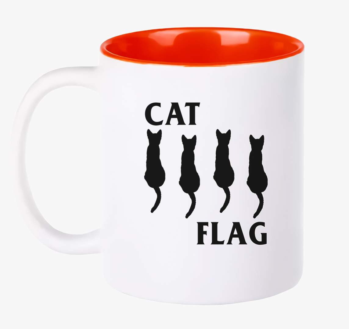 Cat Flag - Hanry Pawnlins bögre — Piros