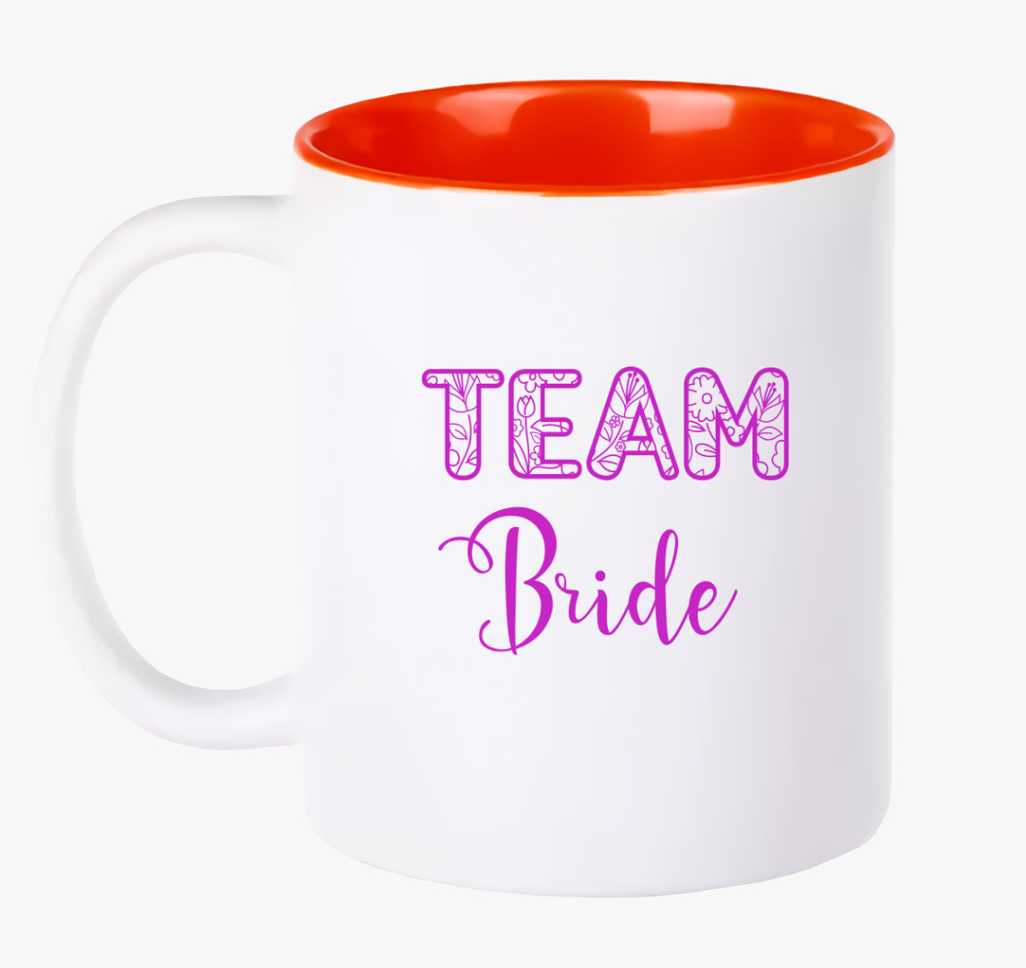 Team Bride bögre — Piros