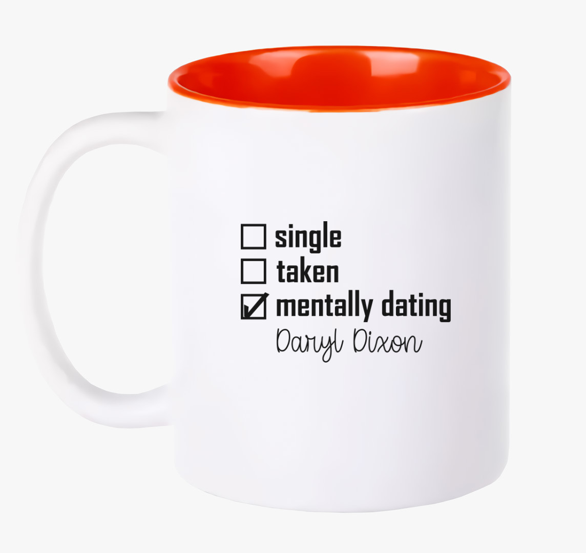 Mentally dating Daryl Dixon bögre — Piros
