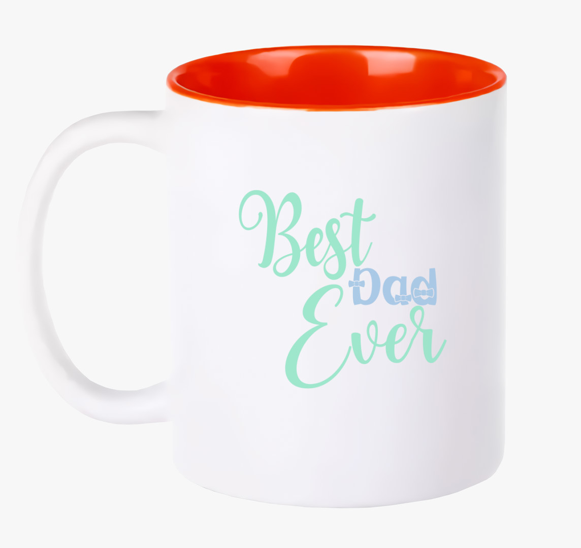 Best DAD ever pasztell bögre — Piros