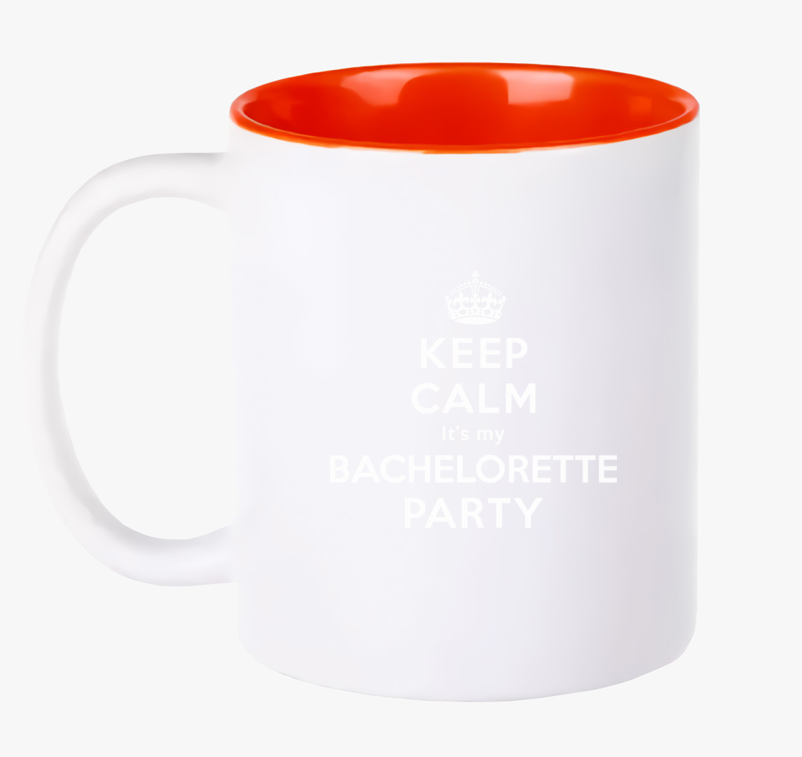 Keep calm lánybúcsú bögre — Piros