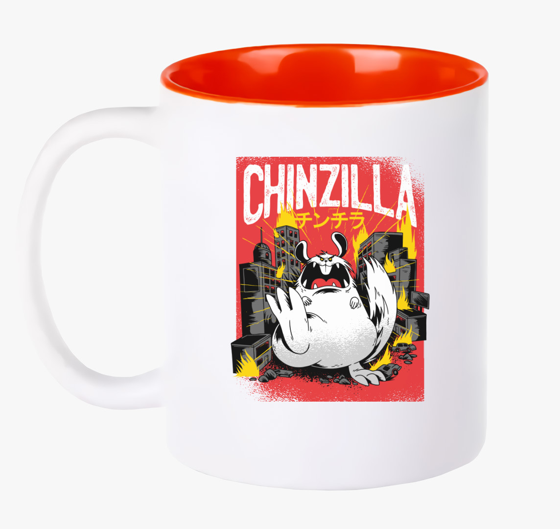 Chinzilla - csincsilla bögre — Piros