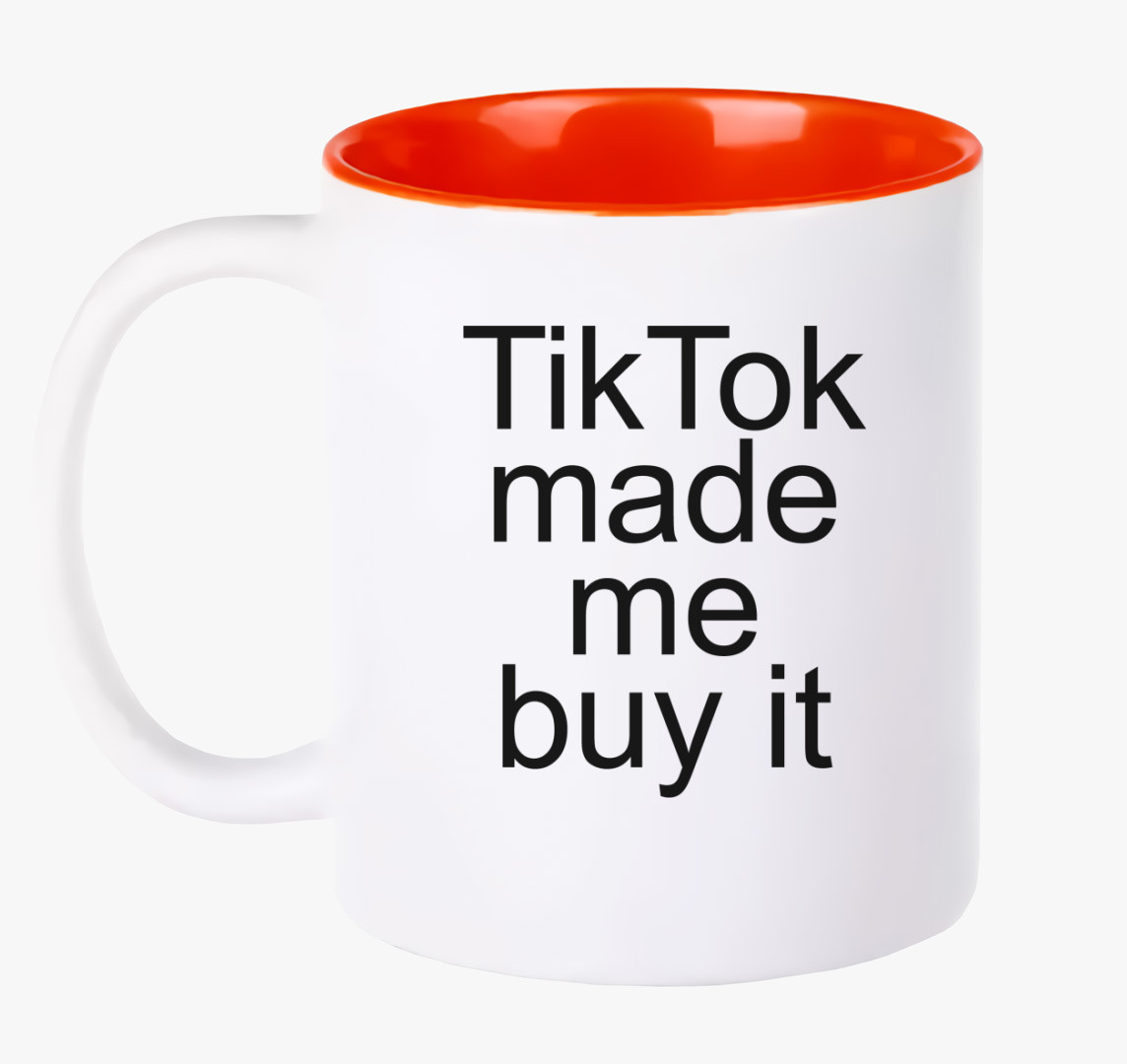 Tiktok buy bögre — Piros