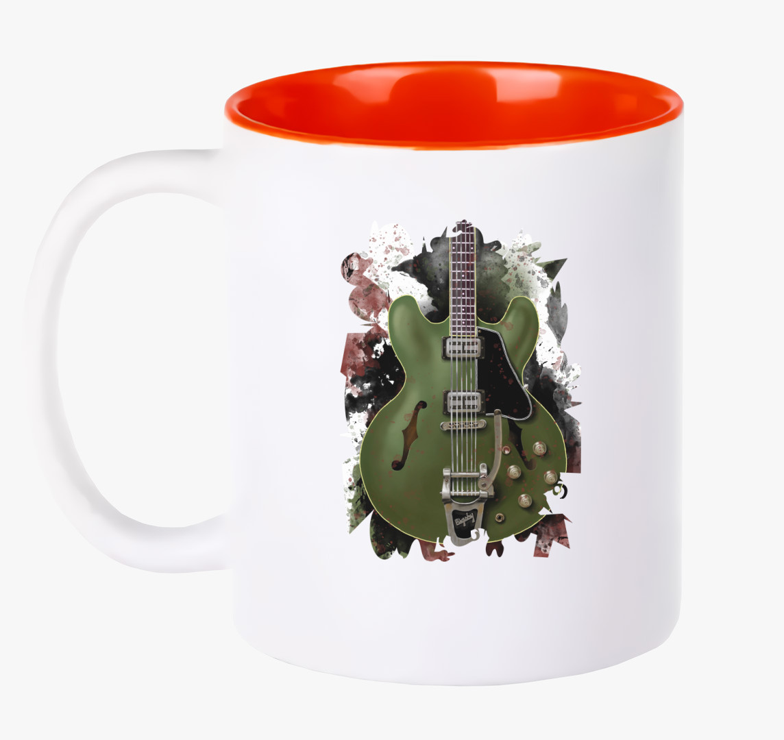 Chris Cornell gitár bögre — Piros