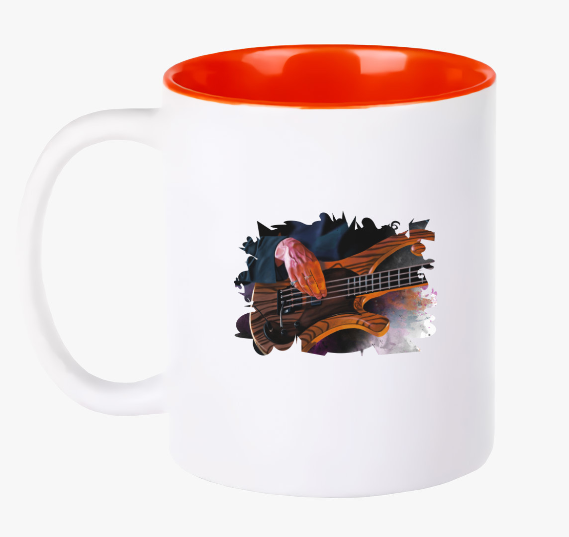 Les Claypool Basszgitár bögre — Piros