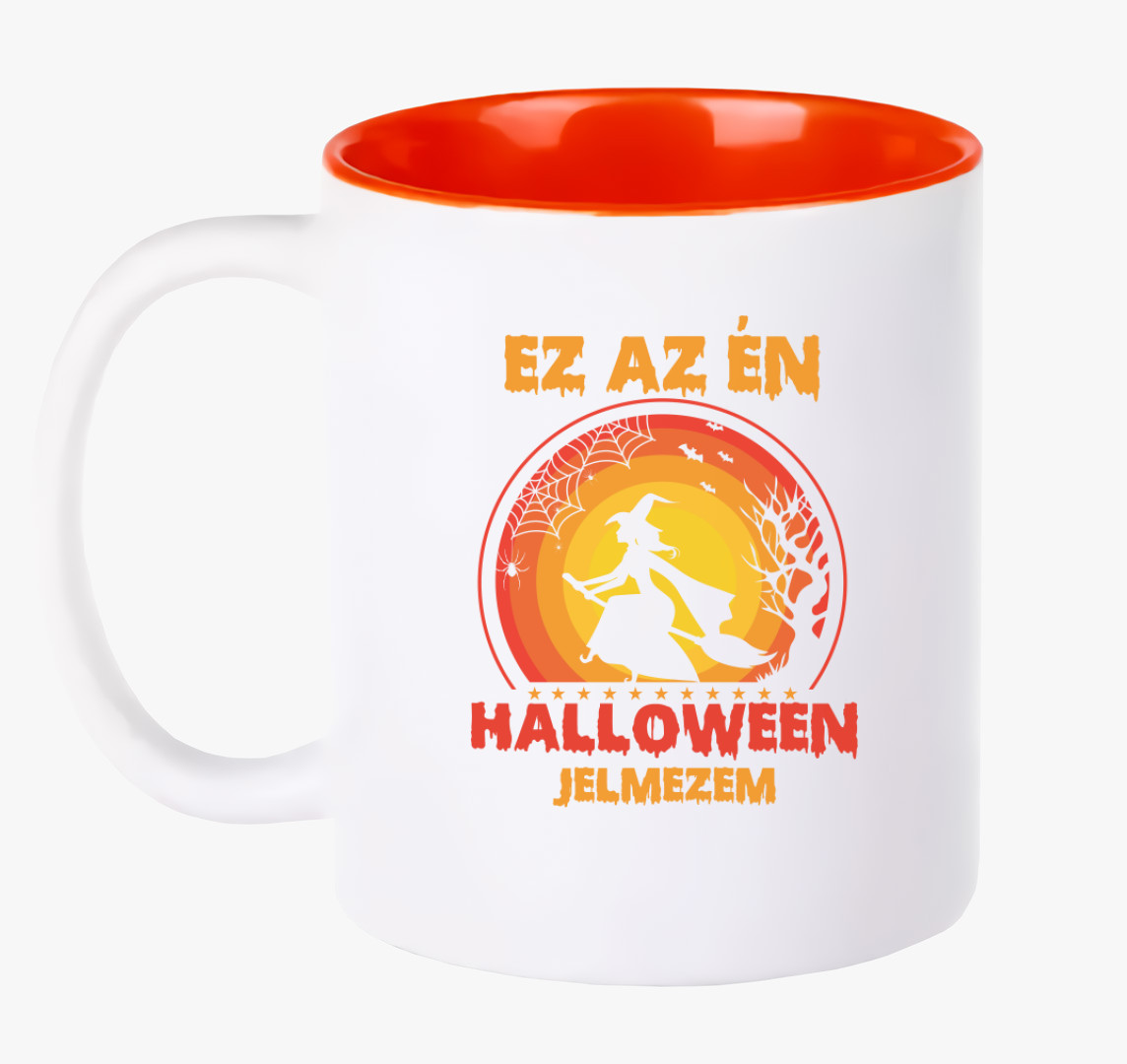 Ez az én halloween jelmezem halloween bögre — Piros