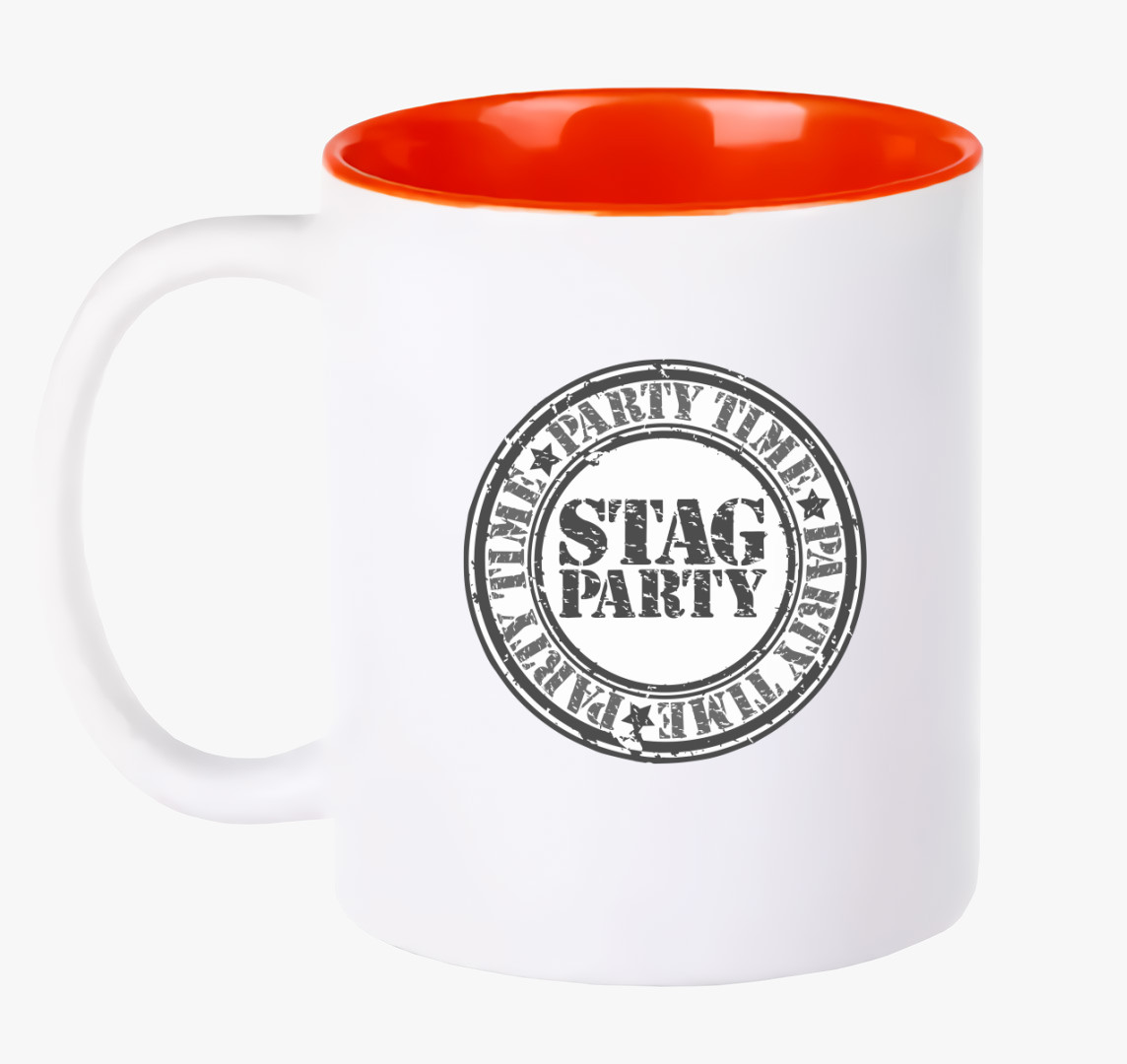 Stag szürke bögre — Piros