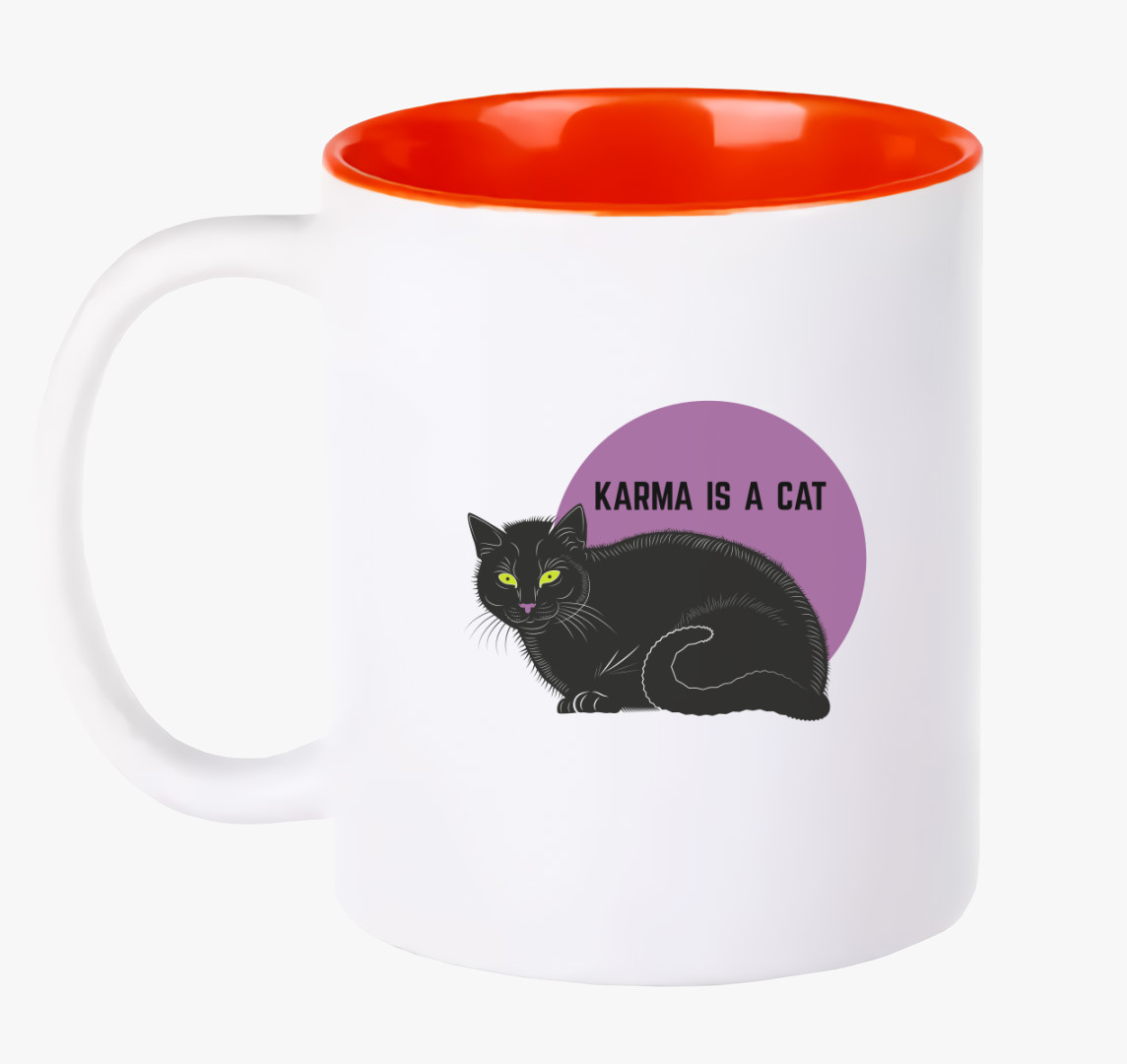 Karma is a cat bögre — Piros