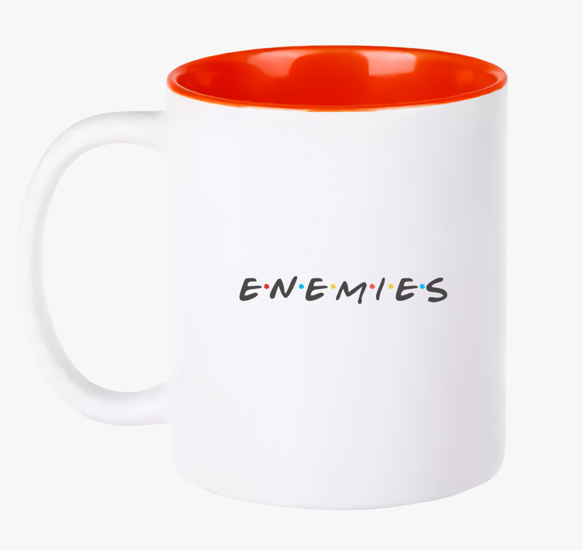 Enemies - Ellenségek bögre — Piros