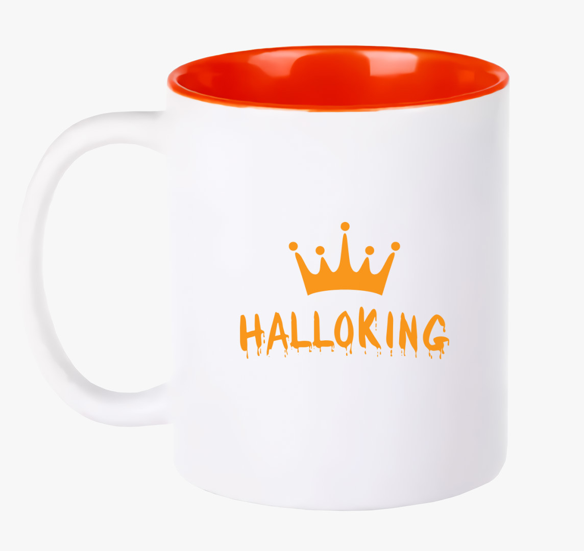 HalloKing narancssárga bögre — Piros