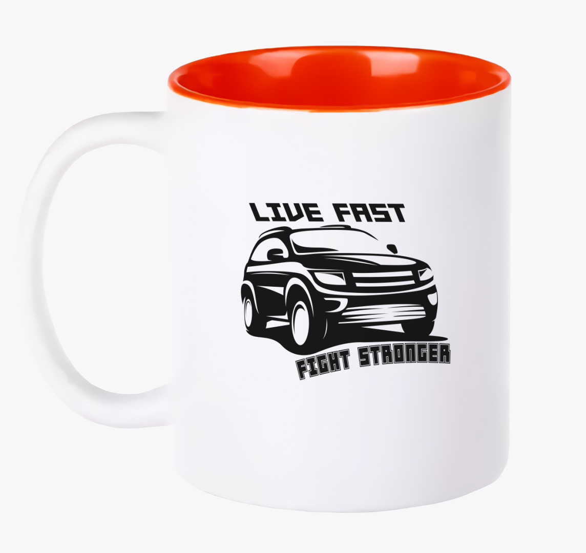 Live fast 5 bögre — Piros