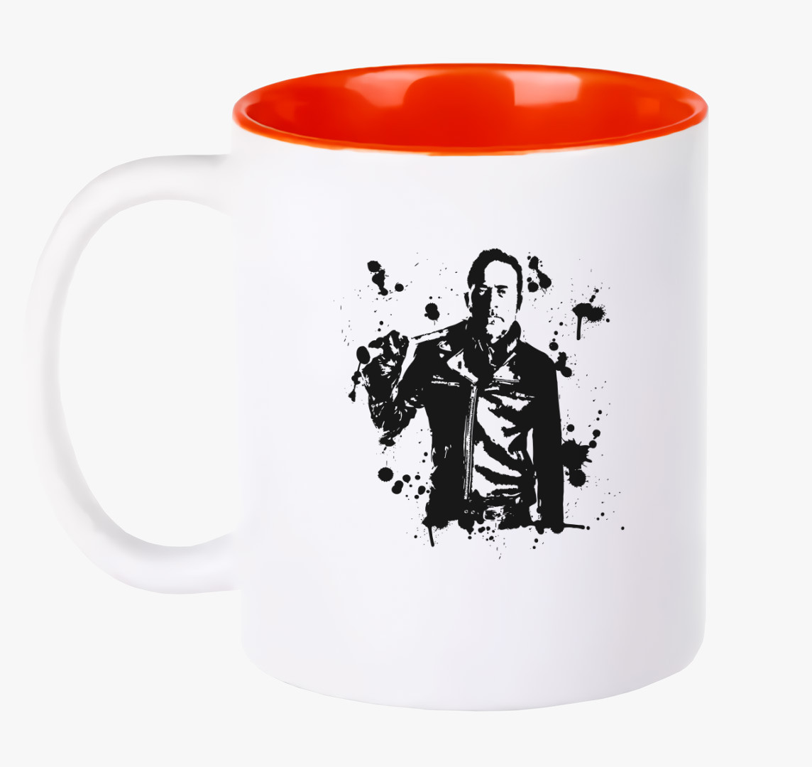 Negan 2 sziluett bögre — Piros