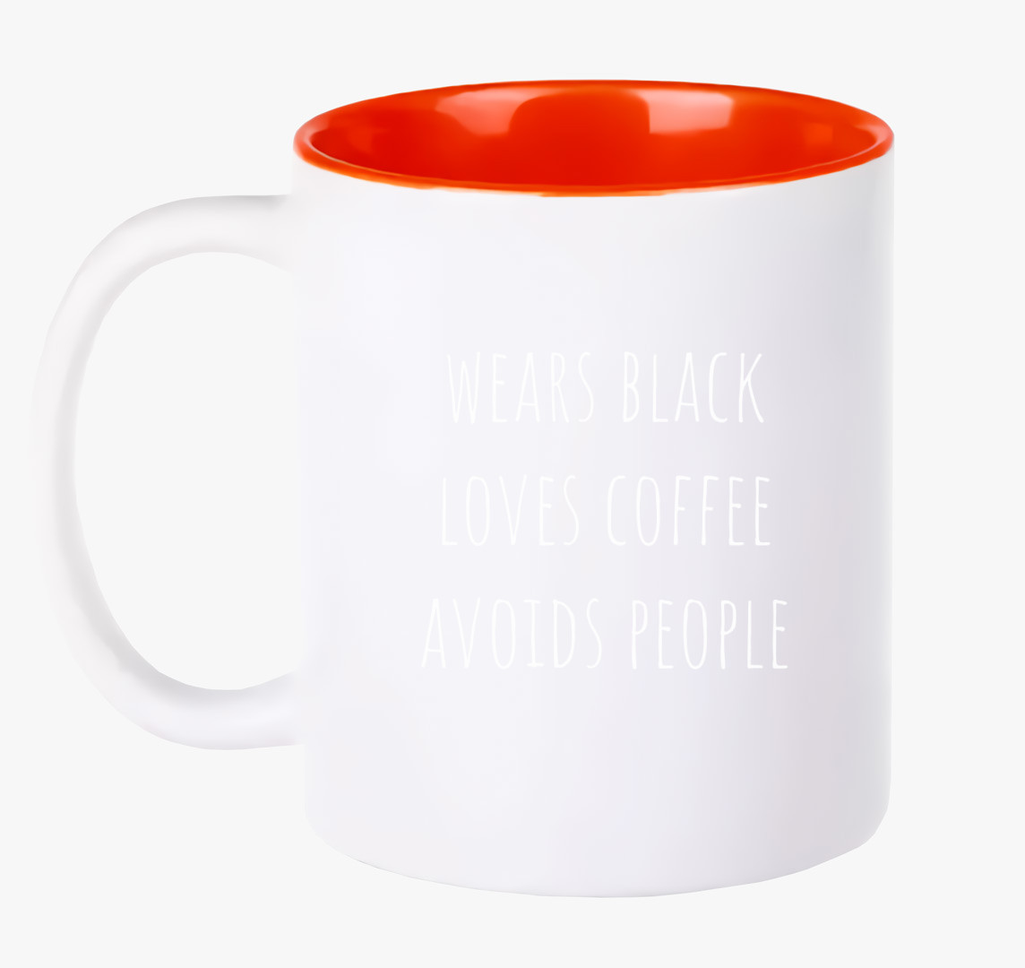 Black - coffee bögre — Piros