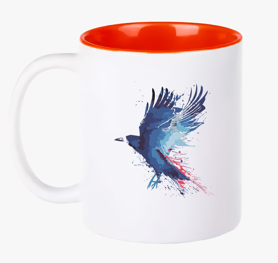 Splash crow bögre — Piros