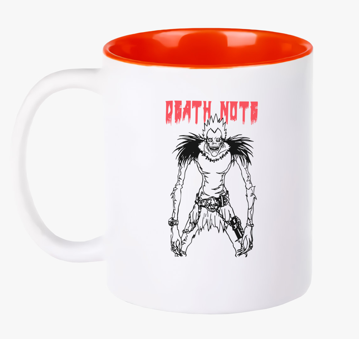 Deathnote art bögre — Piros