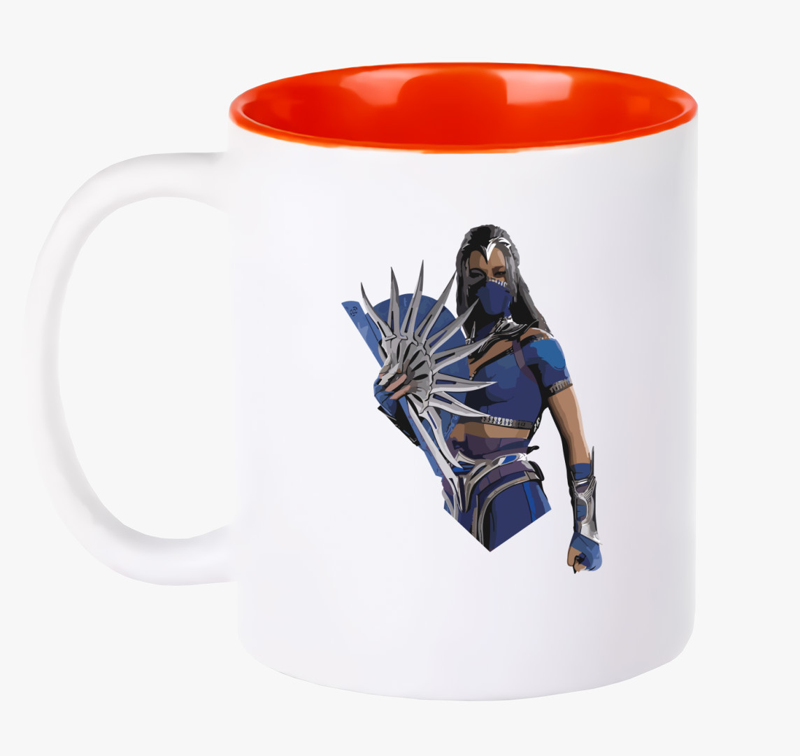 Mortal Kombat Kitana bögre — Piros